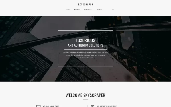 Skyscraper Architecture And Construction WordPress Theme 1.0.0 GPL Theme