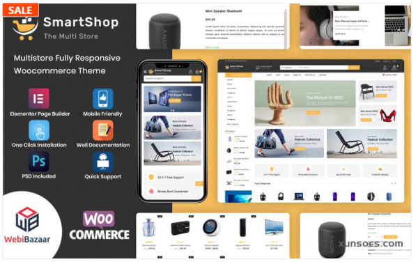 SmartShop Multipurpose Premium WooCommerce Theme 1.0 GPL Theme