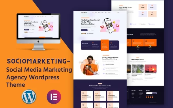 Sociomarketing Social Media Marketing Agency WordPress Theme 1.0.0 GPL Theme