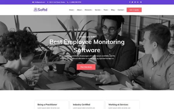 Softd IT Solution Company Responsive WordPress Theme 1.0.0 GPL Theme