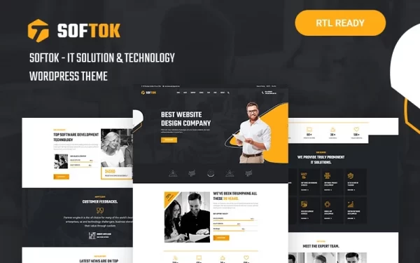 Softok Technology and IT Solution WordPress Theme 1.0.0 GPL Theme