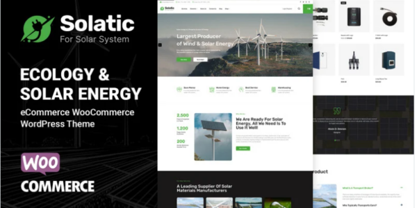 Solatic Solar Energy, Wind and Power WooCommerce Theme {version} GPL Theme