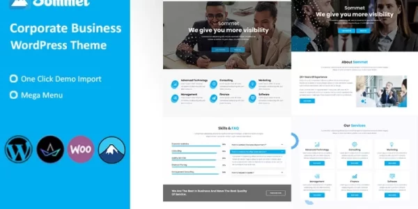 Sommet Corporate Business WordPress Theme 1.0 GPL Theme