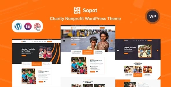 Sopot Charity NonProfit Fundraising WordPress Theme 1.0 GPL Theme