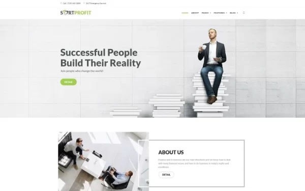 SortProfit Business Finance WordPress theme WordPress Theme 1.0.0 GPL Theme
