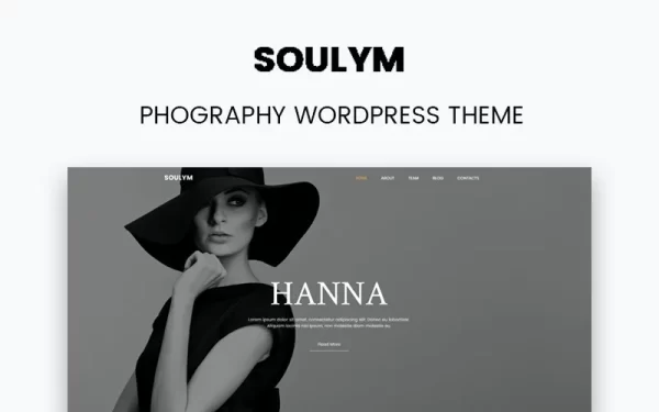 Soulym Photography Multipurpose Modern WordPress Elementor Theme WordPress Theme 1.0.0 GPL Theme