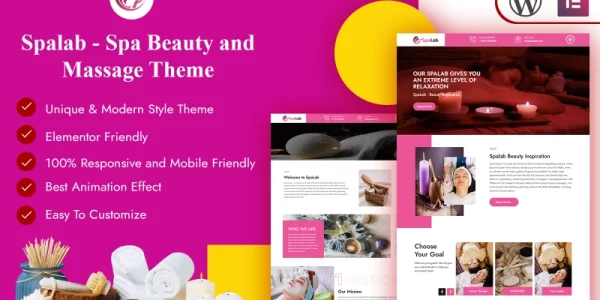 Spalab Spa Beauty and Massage WordPress Theme WordPress Theme 1.0.0 GPL Theme