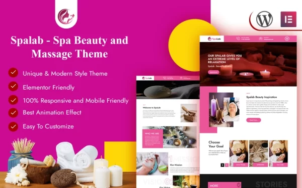 Spalab Spa Beauty and Massage WordPress Theme WordPress Theme 1.0.0 GPL Theme