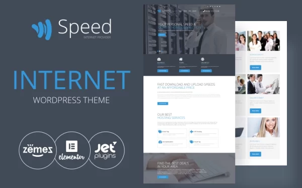 Speed Internet Theme with Elementor Builder WordPress Theme 1.0.0 GPL Theme