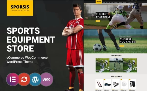 Sporsis – Sport and Game WooCommerce Theme 1.0 GPL Theme