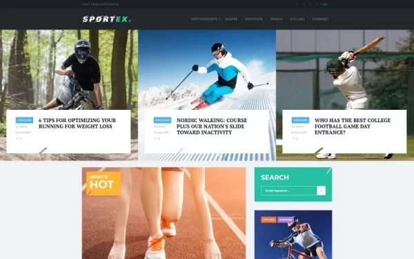 Sportex Sports News Responsive WordPress theme WordPress Theme 1.0.0 GPL Theme