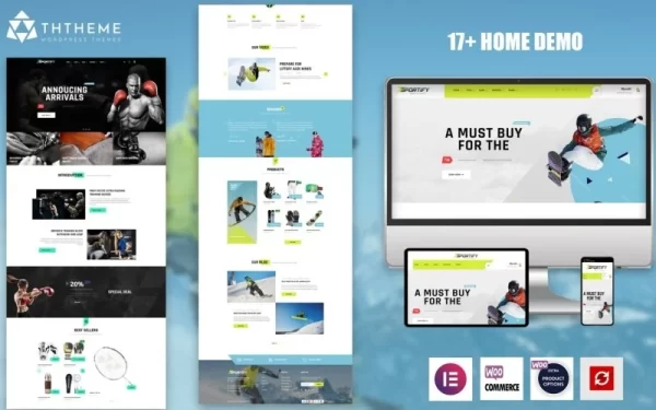 Sportify – Elementor Sports Gym WordPress theme WordPress Theme 1.0 GPL Theme