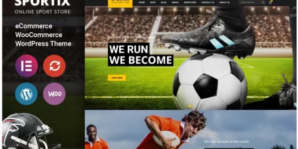 Sportix Sports Store Woocommerce Theme 1.0 GPL Theme
