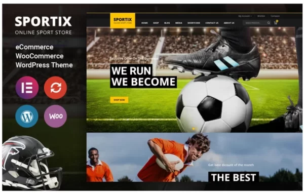 Sportix Sports Store Woocommerce Theme 1.0 GPL Theme