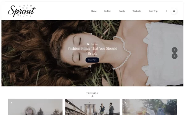 Sprout Personal Blog WordPress Theme 1.3 GPL Theme