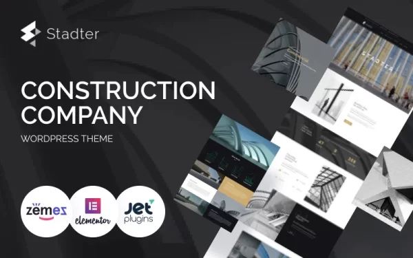 Stadter Construction Company WordPress Theme 1.0.1 GPL Theme