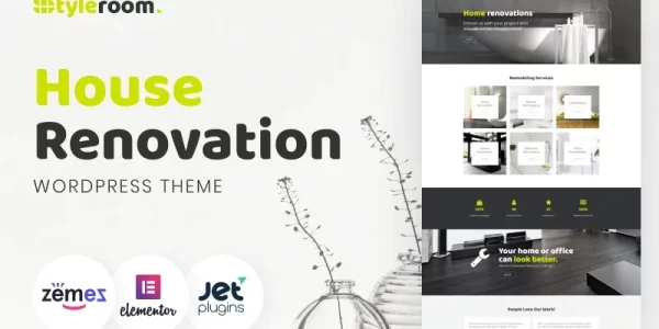 StyleRoom House Renovation Responsive WordPress Theme 1.0.0 GPL Theme