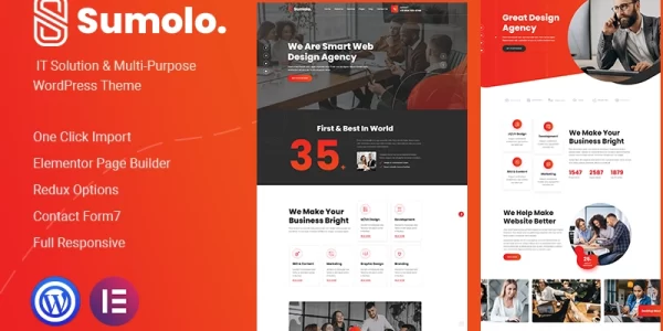 Sumolo – IT Solution and MultiPurpose WordPress Theme 1.0.0 GPL Theme