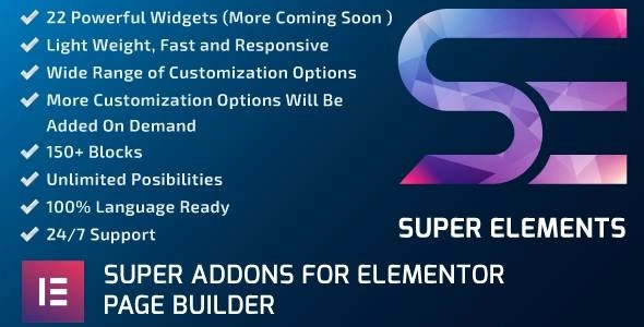 Super Elements Addons for Elementor 2.2.4 GPL Plugins