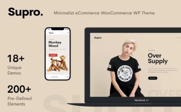 Supro Minimalist WooCommerce WordPress Theme 1.7.5 GPL Theme
