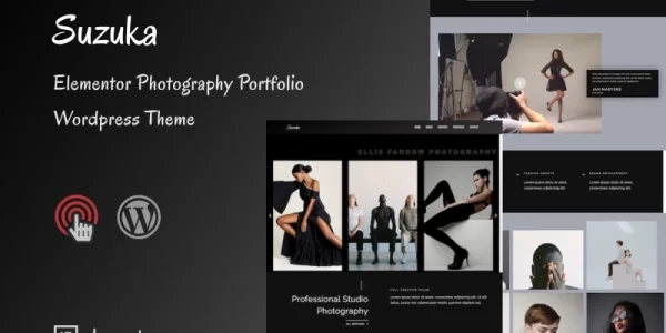 Suzuka Minimal Portfolio and Photography WordPress Theme 1.0.0 GPL Theme