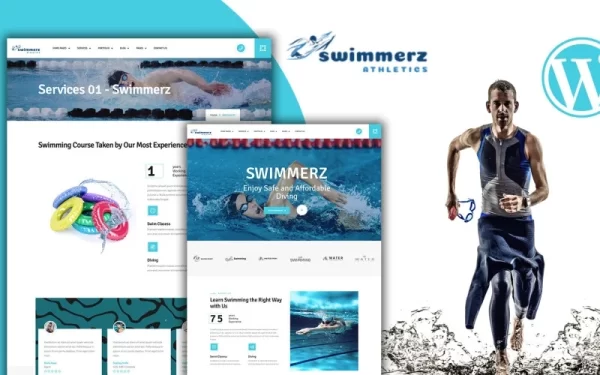 Swimmerz Swimming Service WordPress Theme 1.0.0 GPL Theme