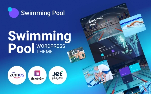 Swimming Pool Modern Swimming Pool WordPress Theme 1.0.1 GPL Theme
