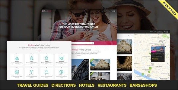 TRAVELGUIDE Guides, Places and Directions WordPress Theme 1.0 GPL Theme