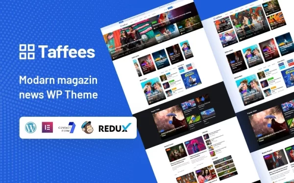 Taffees Modern Magazine WordPress Theme 1.0.0 GPL Theme