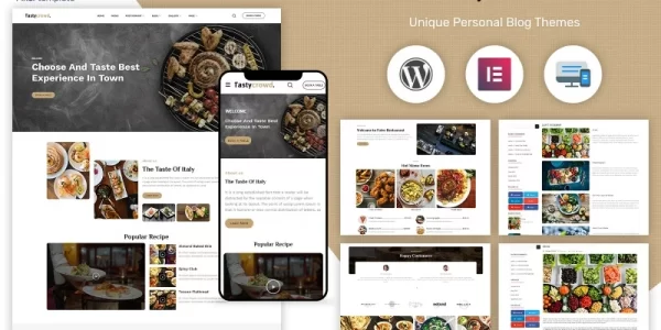 Tastycrowd Cafe Restaurant WordPress Elementor WordPress Theme 1.0 GPL Theme