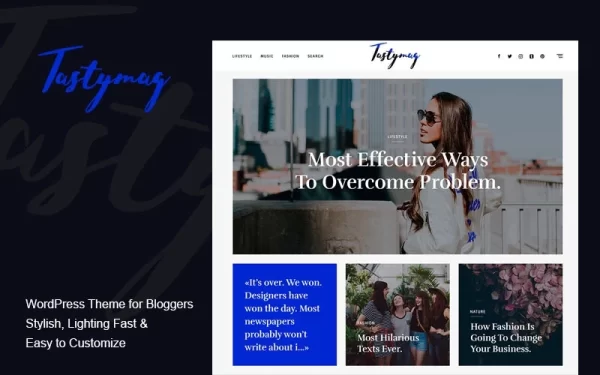 Tastymag Contemporary Blog Magazine WordPress Theme 1.0 GPL Theme