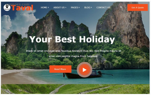 Taval Tour and Travel Booking WordPress Theme 1.0.0 GPL Theme