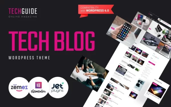 Techguide Tech Blog WordPress Elementor Theme WordPress Theme 1.0.1 GPL Theme