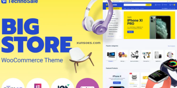 TechnoSale Modern Online ECommerce Grocery Store WooCommerce Theme download 1.0.0 GPL Theme