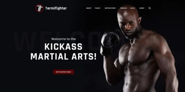 Termifighter Martial Arts Club Responsive WordPress Theme 1.0.0 GPL Theme