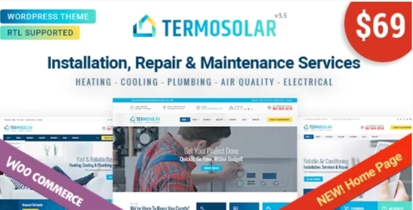 Termosolar Maintenance Services WordPress Theme 3.5 GPL Theme