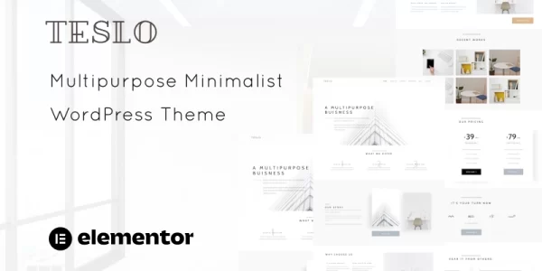 Teslo Multipurpose Business and IT Solution Minimalist WordPress Theme 1.0.0 GPL Theme