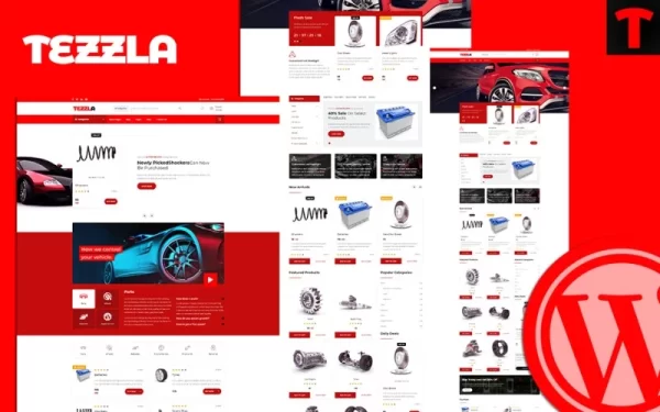 Tezzla | Automobile Car Accessories Shop WordPress Theme 1.0.0 GPL Theme