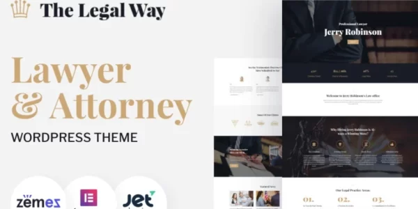 The Legal Way Lawyer Attorney WordPress Theme 1.0.0 GPL Theme