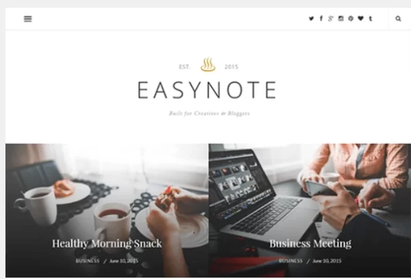Theme Junkie – EasyNote 1.1.4 GPL Theme