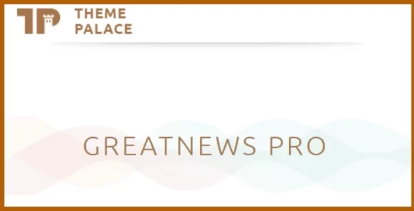 Theme Palace Greatnews Pro 1.0.3 GPL Theme