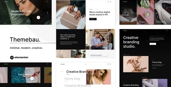 Themebau – Minimal Portfolio Agency WordPress Theme 1.0.0 GPL Theme