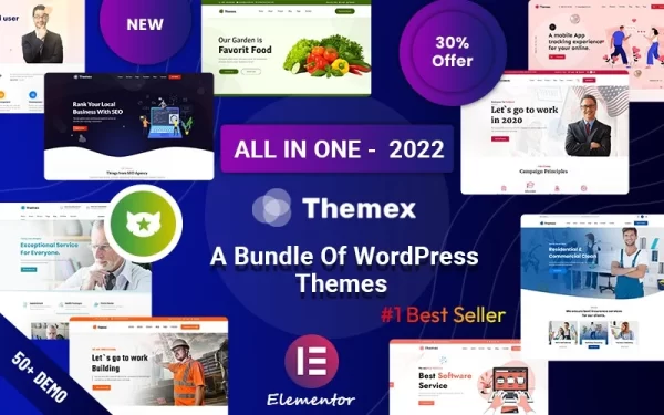 Themex Responsive Multi-Purpose WordPress Theme 1.0.0 GPL Theme