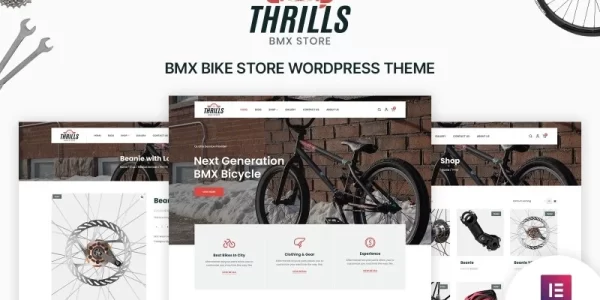 Thrills Bicycle Bike Shop WordPress Theme 1.0.0 GPL Theme