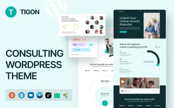 Tigon Consulting WordPress Theme 1.0.1 GPL Theme