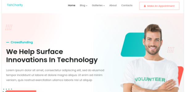 TishCharity Charity and Crowdfunding WordPress Theme 1.0.0 GPL Theme