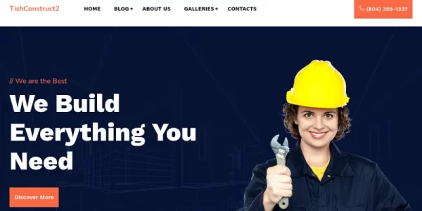 TishConstruct2 Construction and Architecture WordPress Theme 1.0.0 GPL Theme