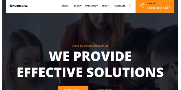 TishConsult2 – Business and Consulting WordPress Theme 1.0.0 GPL Theme