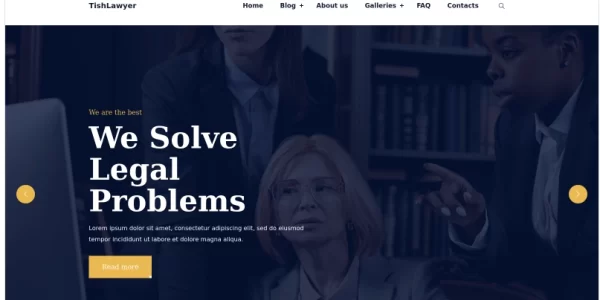 TishLawyer Lawyer and Advocate WordPress Theme 1.0.0 GPL Theme