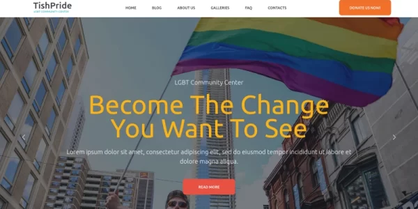 TishPride LGBT Community WordPress Theme 1.0.0 GPL Theme